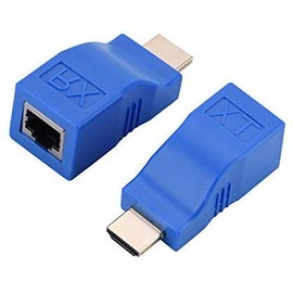LeHang HDMI Extender Adapter RJ45 Signal Amplification Transmitter Receiver CAT5e CAT6 Cables 1080p HDTV 30 Meters