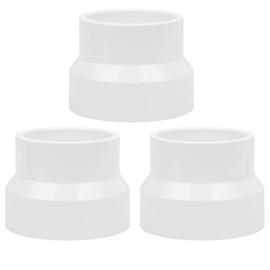 Lswteiz 3Pack 2" x 1-1/2" PVC DWV Reducer Coupling Adapter (Socket x Socket) Schedule 40 PVC DWV Slip Reducing Coupling Pipe Fittings, PVC Increaser/Reducer Coupling for Home Sewer Plumbing