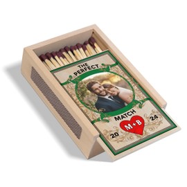Custom Couples Photo Matchbox Wood, Gifts for Couples with Your Owne Photo, Custom Wooden Matchbox, Christmas Gifts for Couples