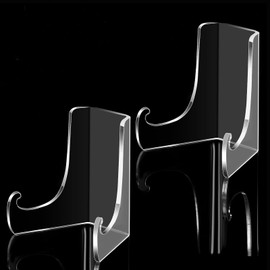 ZPSCXQ 5 Pcs Small Plate Stands For Display, Acrylic Book Stand, Plate Stand, For Display Decoration, Challenge Medals, Photo, Baseball Sports Trading Cards