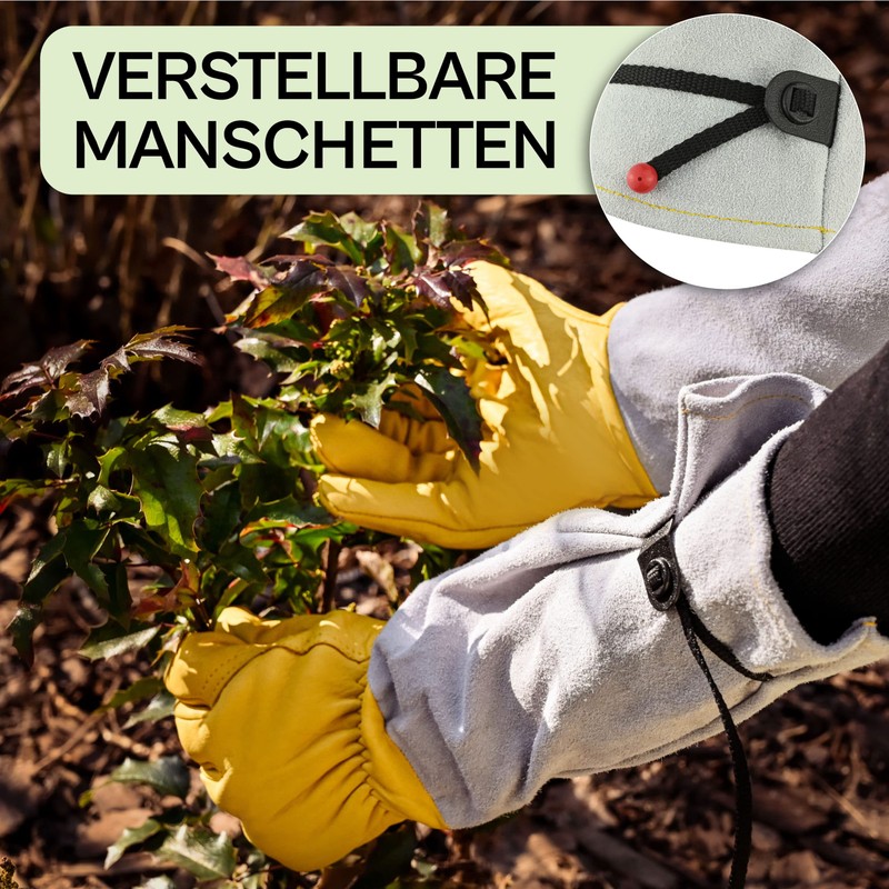 Praknu Leather Rose Gloves – German & Protective Gardening Gloves