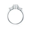 Trilani Women's Engagement Ring 925 Sterling Silver Brilliant Cut Cubic