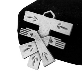 Glorieux Franciscan Tau Crosses | Beautiful Unique Designs | 5 Styles | Comes in Gift Display Box (Franciscan Crossed Arms Tau Cross)