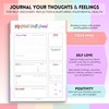 Mental Health Journal Planner | Daily Gratitude, Self Care, Intentions,