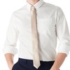 DonDon Mens Handmade Silk Look Ties 6cm, beige