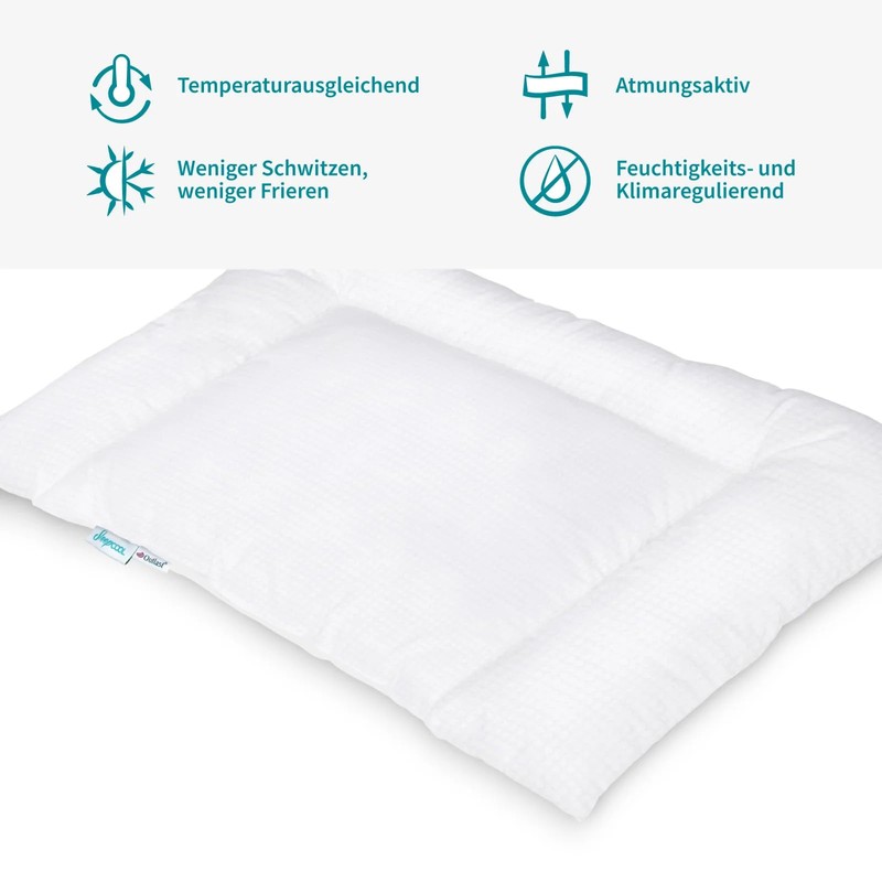 SleepCOOL. Cool.Kids Temperature-Regulating Flat Pillow 40 x 60 cm with