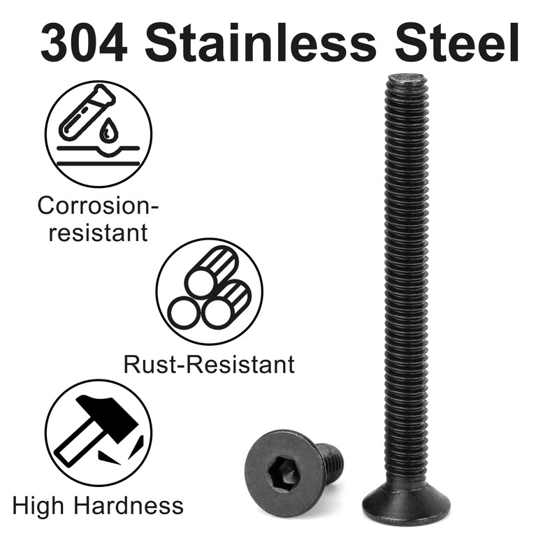 Tunejoy Pack of 20 M4 x 16 mm countersunk head