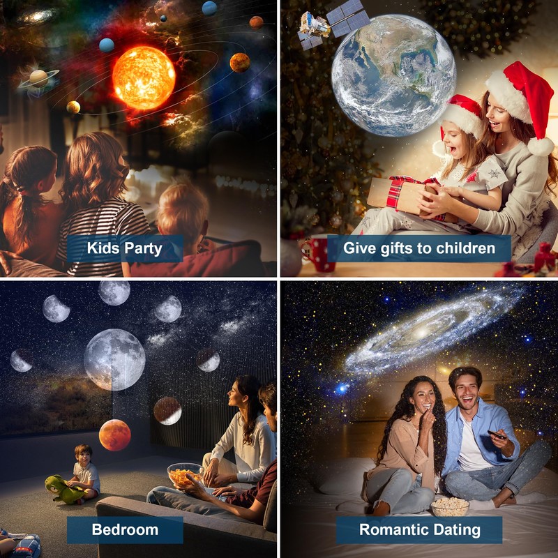 Doraimuni Planetarium Projector for Bedroom, Galaxy Projector with 13 Film