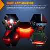 Nilight 2PCS 5Inch LED Motorcycle Turn Signal Running Brake Stop