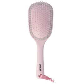 PARSA Beauty LOV.U Detangling Brush Wet & Dry (Pink) - Hair Brush with Multi-Flexible Nylon Pins - Hair Brush - Hair Brush Women - Hair Brush
