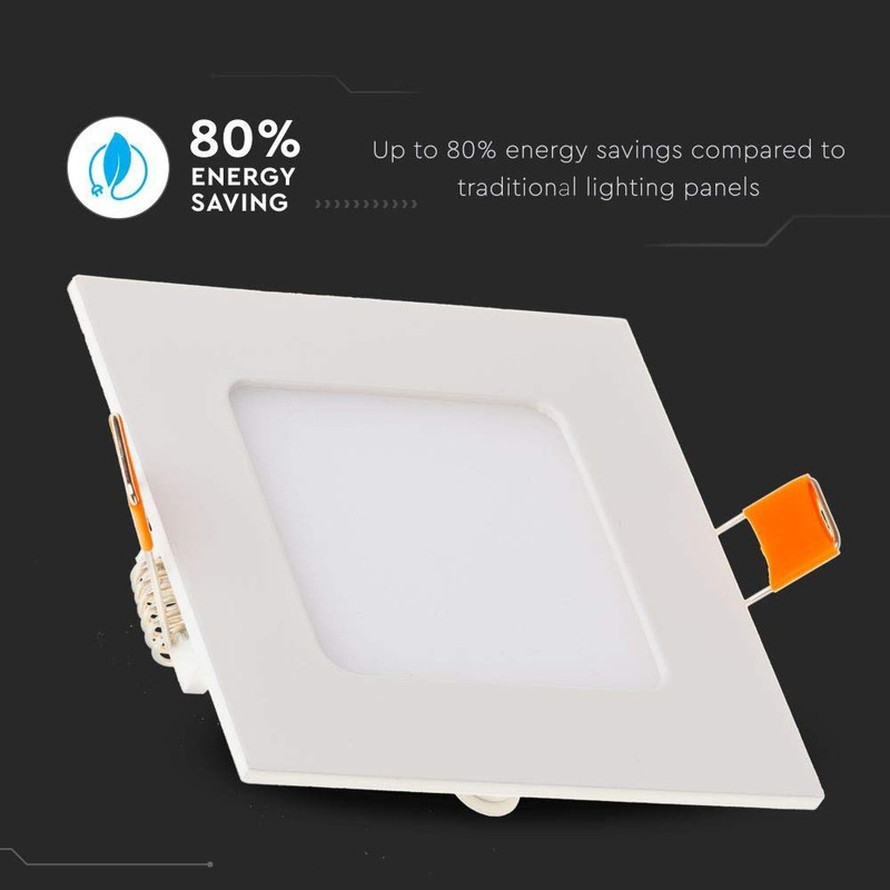 V-TAC LED Recessed Panel Rectangular with Aluminum Frame 18 W,