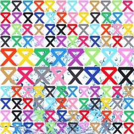 Vicenpal Cooling Neck Wraps Cooling Bandana Neck Coolers Ice Scarf Collar Headband for Sport Summer Heat Women Men Kid Dog (64 Pcs)