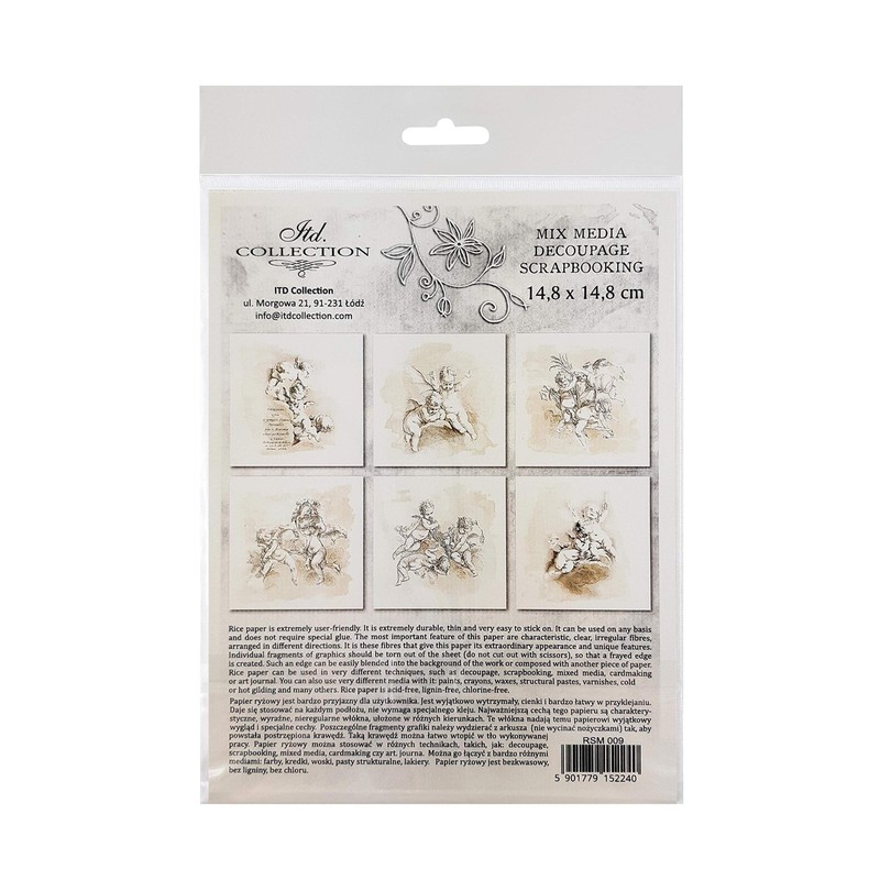 ITD Collection RSM009 Mini Rice Paper 14.8 x 14.8 cm