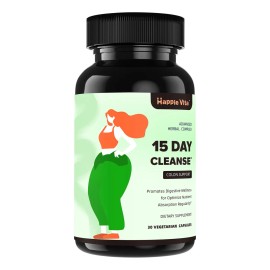 Happievita Detox Intestinal 30 Cápsulas 15 Días Limpieza