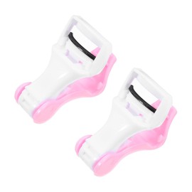 WOONEKY Lasting Eyelash Curler Set Push Type for Women Small Makeup Tool Beauty Eyelash Curler Easy to Use
