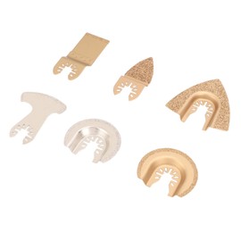 Juego de Hojas de Sierra Oscilantes de 6 uds., Carburo Cementado de Diamante, Hoja Multiherramienta, Hojas de Sierra, Herramienta Oscilante para Cerámica