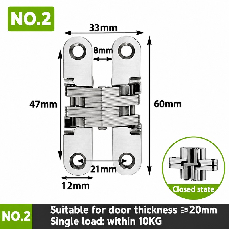 Heavy Duty Invisible Door Hinge – Stainless Steel Concealed Hinge