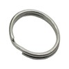 Merriway BH01821 (20 Pcs) Keyring Sprung Steel Split Ring, Nickel