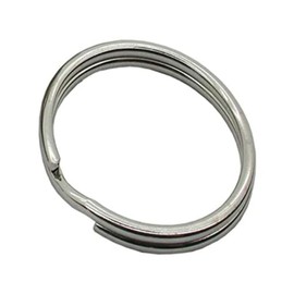 Merriway BH01821 (20 Pcs) Keyring Sprung Steel Split Ring, Nickel Plated 16mm (5/8 inch) - Pack of 20 Pieces