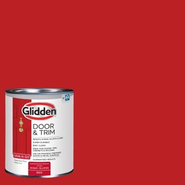 Glidden Grab-N-Go Door & Trim Interior Paint, 1 Quart, High Gloss, Red