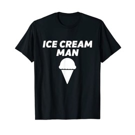 Ice Cream Man Costume Vanilla Soft Serve Ice Cream Outfit T-Shirt