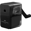 FABER-CASTELL 180984 Sharpener with Crank, Black, Sharpener with High-Quality Sharpener