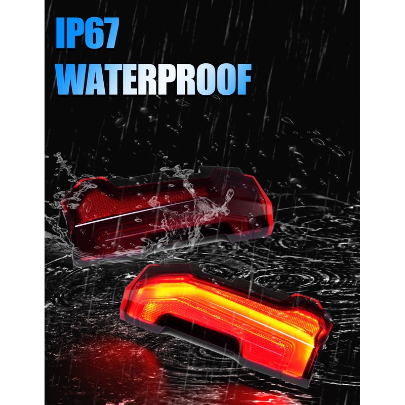 AUPOWER RED LED Taillights for Xpedition XP/ADV 2024+, RED Rear