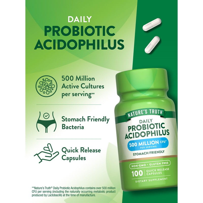 Nature's Truth Probiotics for Men and Women | 500 Million