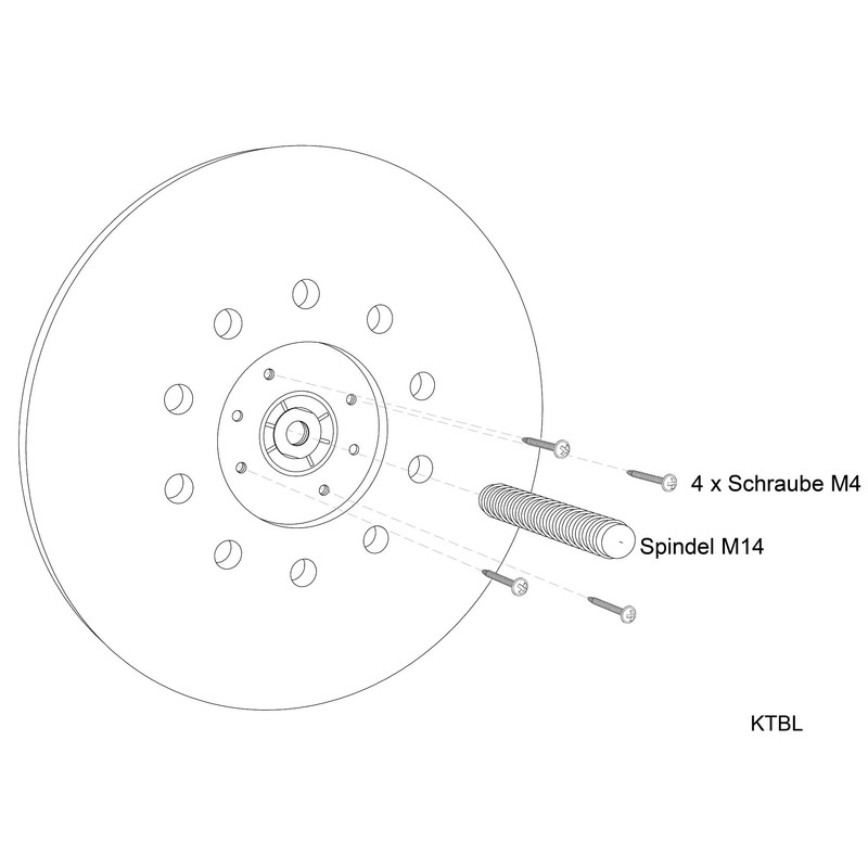 Kneester Ginour H2309A Spare Part Sanding Disc Wall Grinder Long