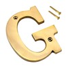 eSplanade Brass Hotel Door Sign Alphabet Letter A 4" G