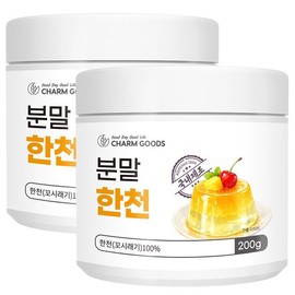 Domestically manufactured agar powder 200g, 2 containers / 국내제조 한천 가루 분말 200g 2통