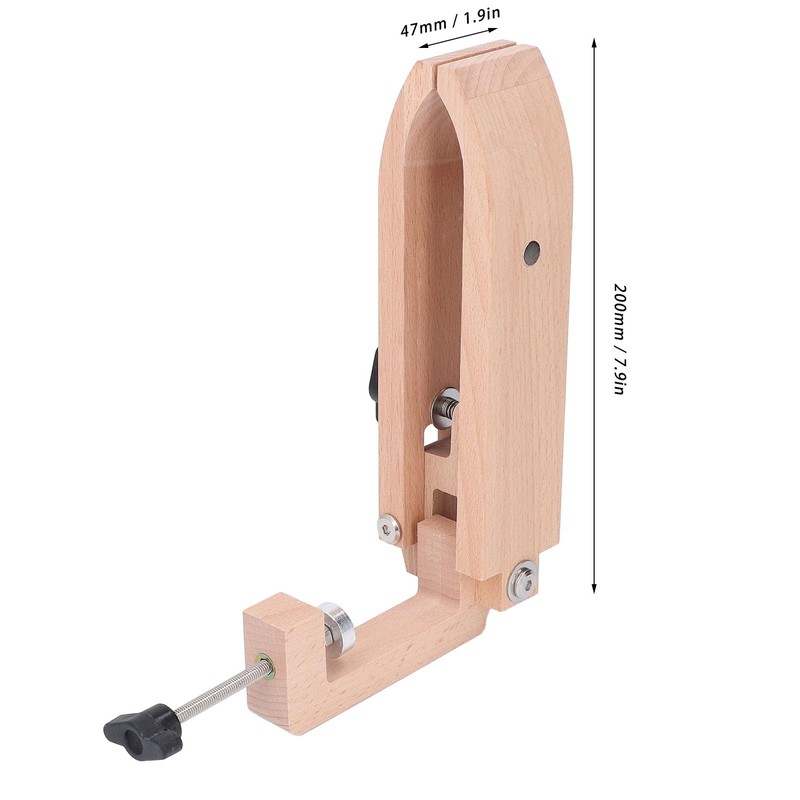 Foldable Leather Pony Clamp Tool, Beech Wood Table Desktop Sewing