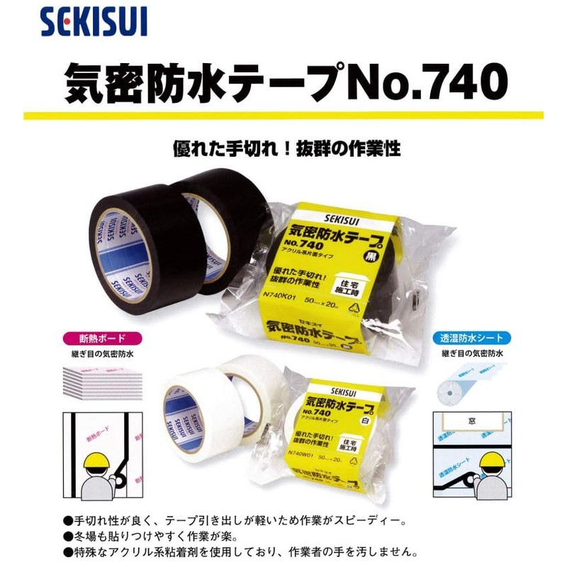 Sekisui Secret Watertight Tape #740 75x20 White