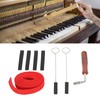 Piano Tuning Tool Temperament Strip Tuner Spanner Silicone Forks Mute