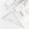 Coopay Large Triangle Ruler Set Square, 30/60 and 45/90 Degrees,