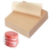 sourcing map 500 Pcs Unbleached Parchment Paper Baking Sheets Squares,