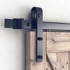 SMARTSTANDARD 6.8FT Barn Door Hardware Kit, Sliding Barn Door Track