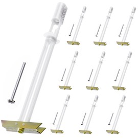 Drywall Anchor with Included Bolts for 1/4”-20, Heavy Duty Hollow Drywall Anchors for TV Mounting Kit, Holds up to 270lbs Each in 1/2” Wall, 10 Packs