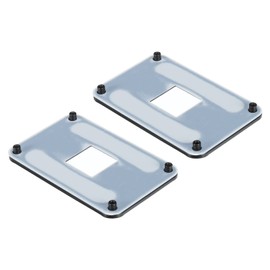 PATIKIL AM4 Backplane CPU Cooling Heatsink Mounting Sheet Plate Durable Yellow Black for AM4 Motherboard Pack of 2