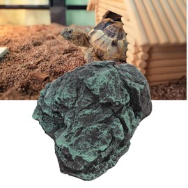 HEEPDD Reptile Hide Cave, Simulation Rock Hideouts, Terrarium Habitat Decor, Shelter for Lizards, Turtles, Amphibians, Fish, Frogs, Hermit Crab