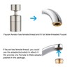 Hibbent NSF/ANSI/CAN 61 Certified 360 Degree Swivel Sink Faucet Aerator,