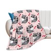 Cute Raccoon Blanket for Girls Women Gifts for Raccoon Lovers