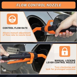 Portable Battery Powered Pump, Battery Operated Liquid Water/Fuel Transfer Pump with Adjustable Flow Control & Filter Design, 2.2 Gallons per Min, For Gasoline Siphon Pump