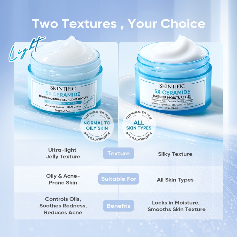 SKINTIFIC <NEW LAUNCH>SKINTIFIC 5X Ceramide Barrier Moisture Gel - Light