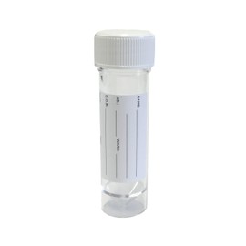 Qualicare 36 X WHITE LID LABELED 30ML SPECIMEN UNIVERSAL SAMPLE CLEAR POLYPROPYLENE PLASTIC BOTTLE CONTAINERS