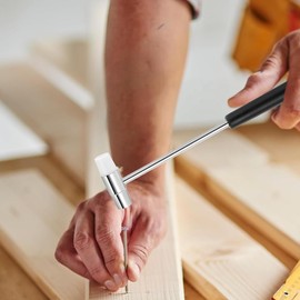 Peakloong 2PCS Dual Head Small Hammer Metal Heads Jewelry Mallet Mini Jewelry Hammer for DIY Crafts, Watch Tuning, Leather