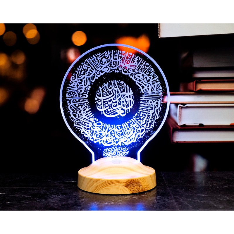 Ramadan Decorative Islamic Eid Mubarak Decoration 3D LED Lamp Gift