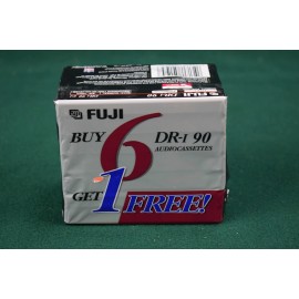 Fuji Lot of 7 Fuji DR-I 90 Type I normal bias cassette tapes - new and sealed