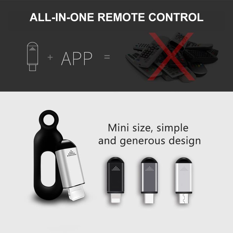 xinyee Wireless Smart Phone Infrared Transmitter Universal Mini Remote Controller