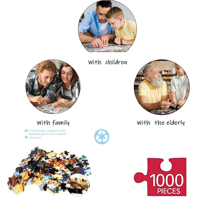 Jigsaw Puzzles for Adults 1000 Pieces Round - Zodiac Horoscope